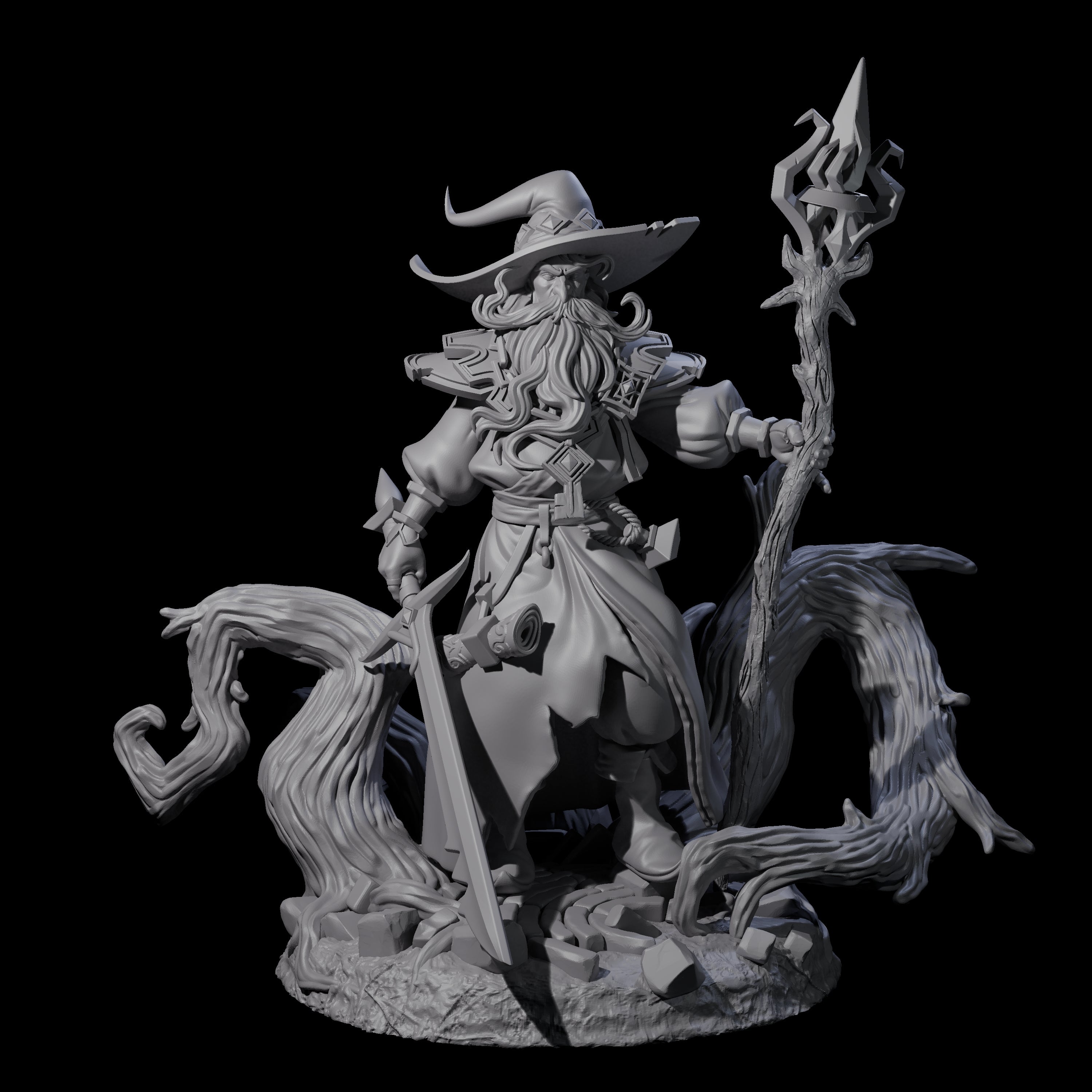 Fearless Archmage Miniature for Dungeons and Dragons, Pathfinder or other TTRPGs