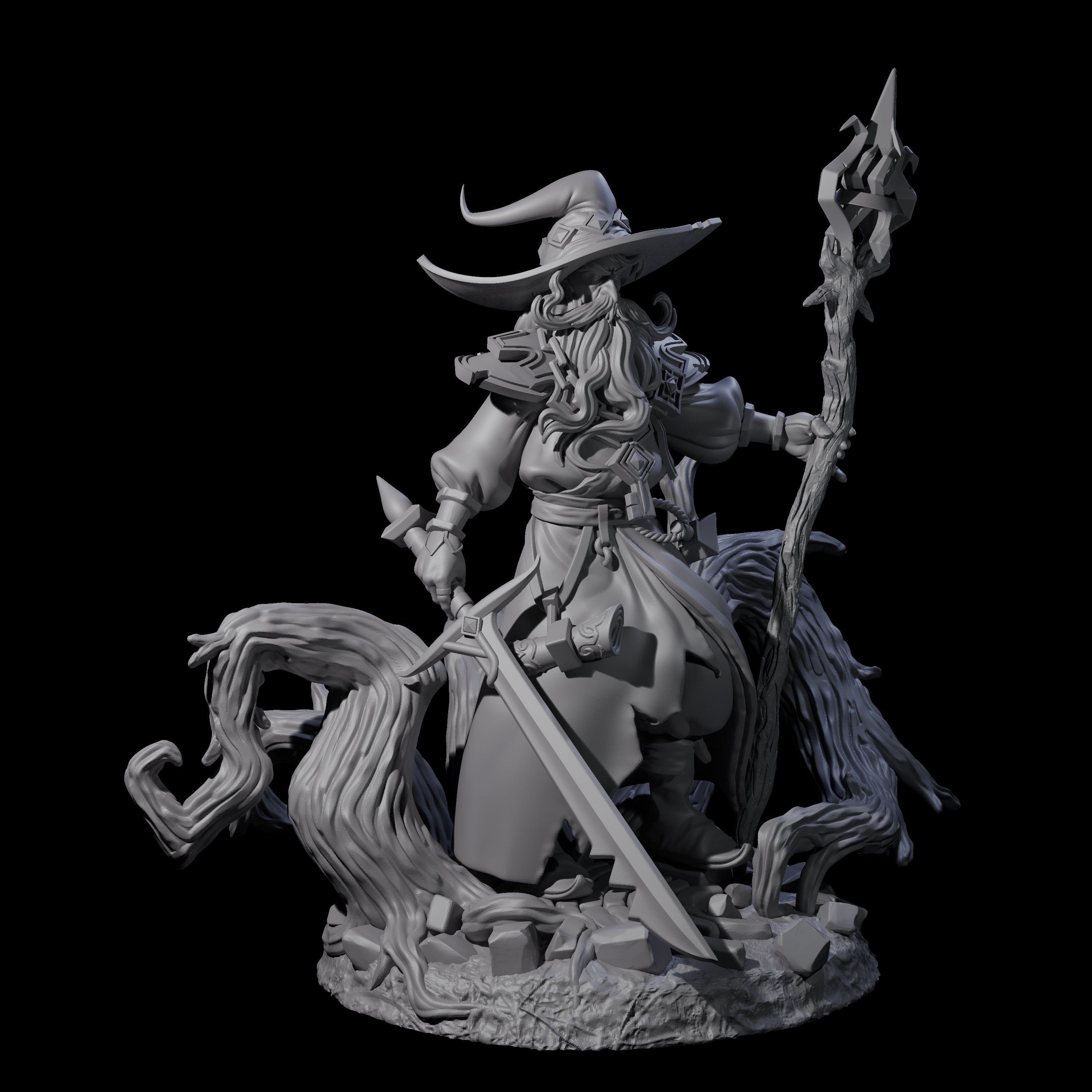 Fearless Archmage Miniature for Dungeons and Dragons, Pathfinder or other TTRPGs
