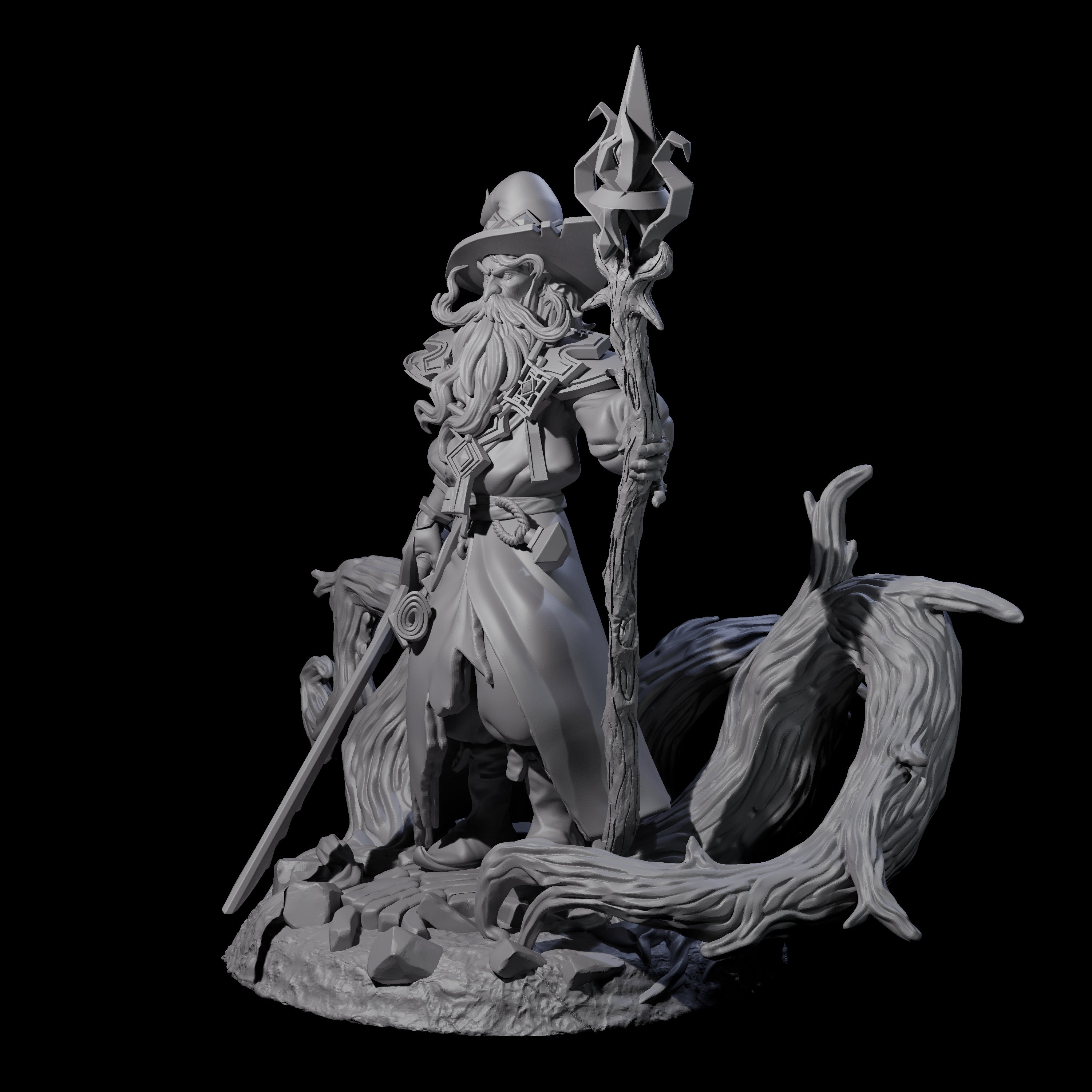 Fearless Archmage Miniature for Dungeons and Dragons, Pathfinder or other TTRPGs