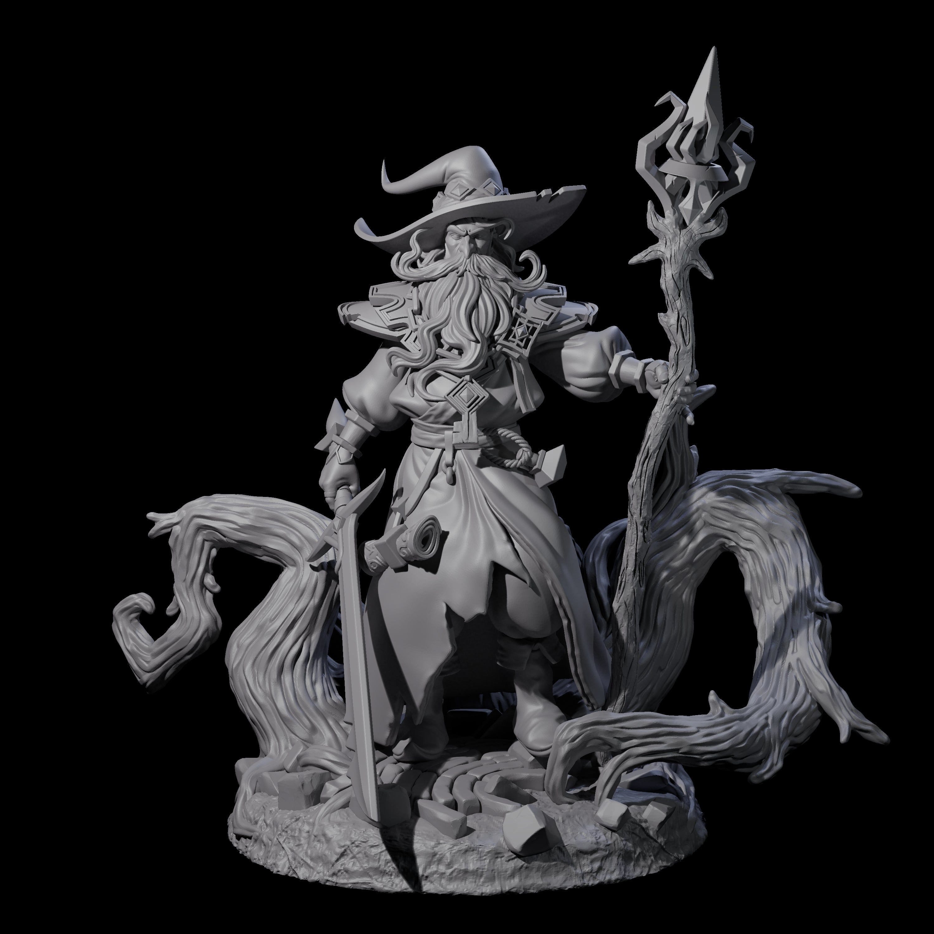 Fearless Archmage Miniature for Dungeons and Dragons, Pathfinder or other TTRPGs