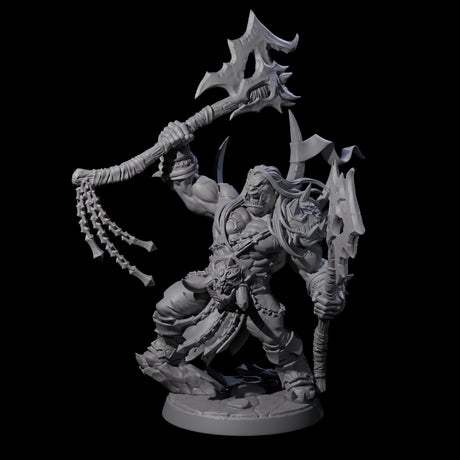 Fearsome Orc Leader Miniature for Dungeons and Dragons, Pathfinder or other TTRPGs