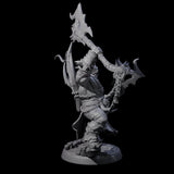 Fearsome Orc Leader Miniature for Dungeons and Dragons, Pathfinder or other TTRPGs