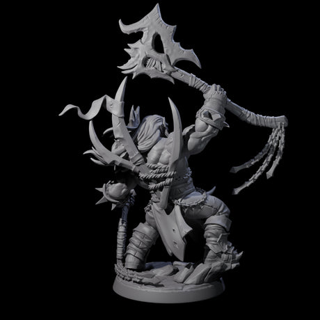 Fearsome Orc Leader Miniature for Dungeons and Dragons, Pathfinder or other TTRPGs