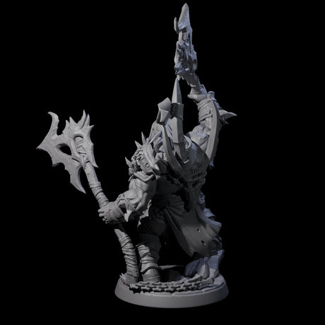Fearsome Orc Leader Miniature for Dungeons and Dragons, Pathfinder or other TTRPGs
