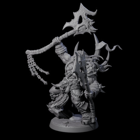 Fearsome Orc Leader Miniature for Dungeons and Dragons, Pathfinder or other TTRPGs