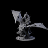 Fearsome Orc Leader Riding a Manticore Miniature for Dungeons and Dragons, Pathfinder or other TTRPGs