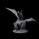 Fearsome Orc Leader Riding a Manticore Miniature for Dungeons and Dragons, Pathfinder or other TTRPGs
