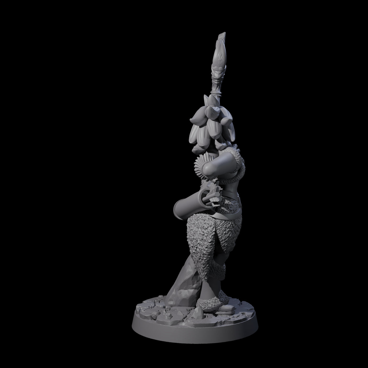 Feather Bow Ranger Miniature for Dungeons and Dragons, Pathfinder or other TTRPGs