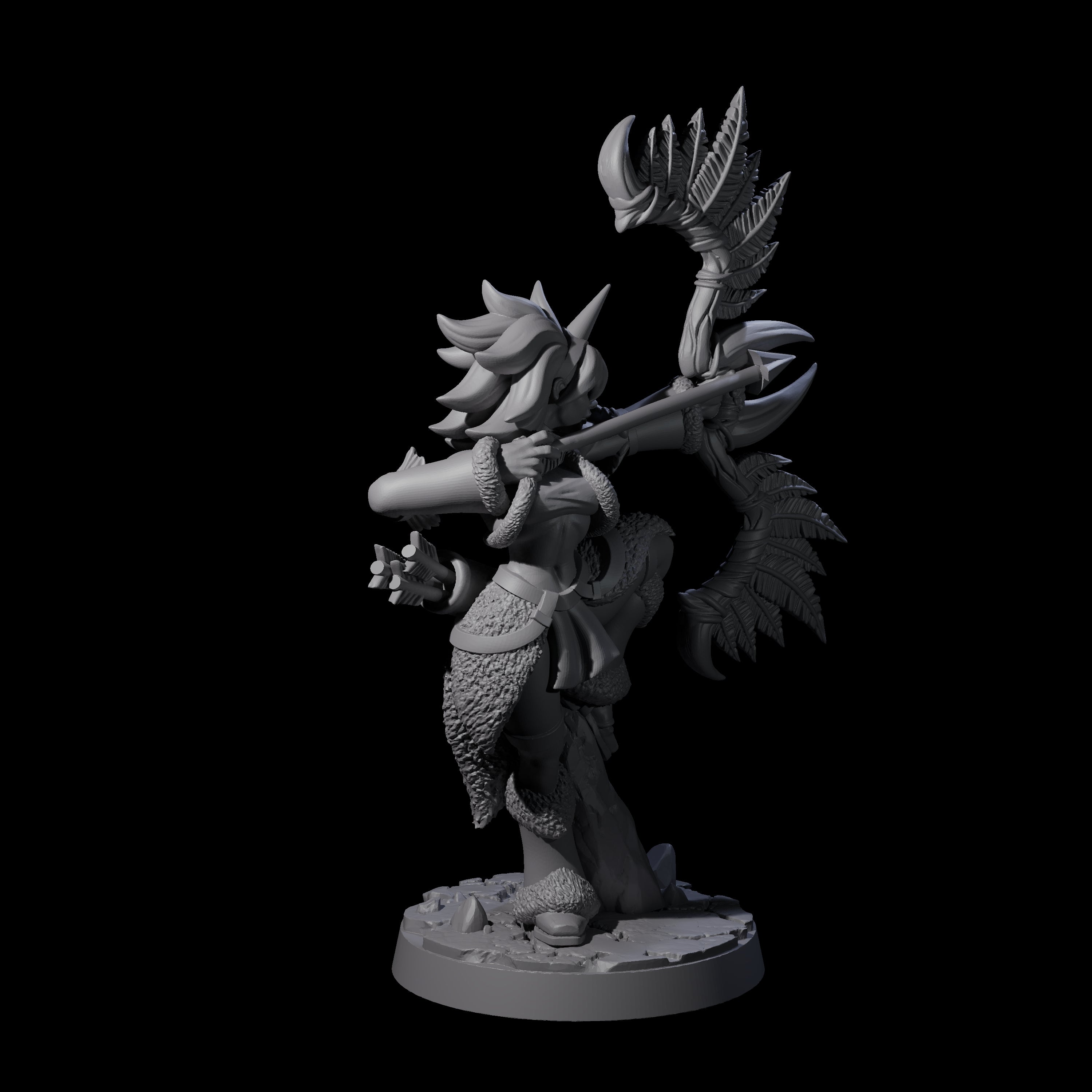 Feather Bow Ranger Miniature for Dungeons and Dragons, Pathfinder or other TTRPGs