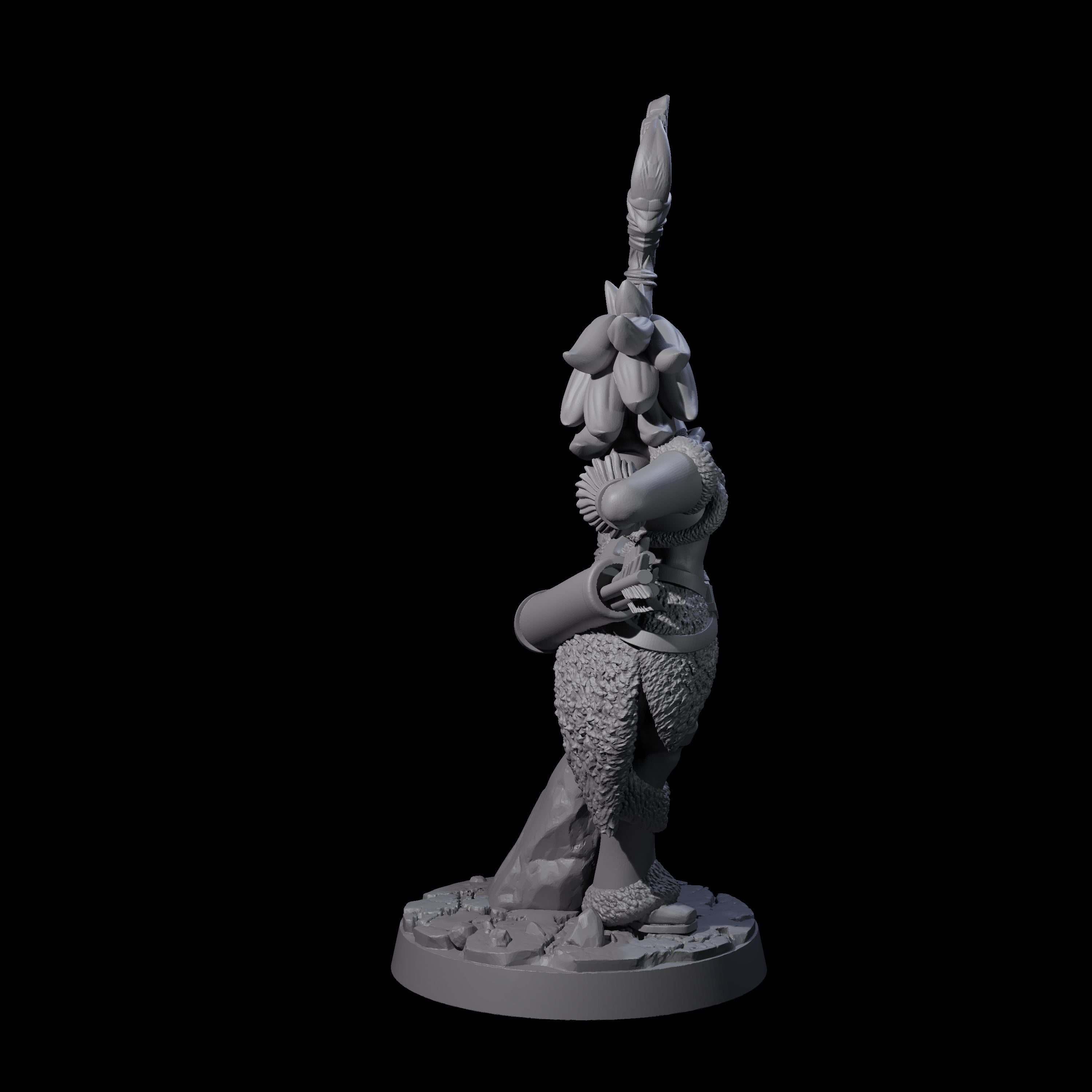 Feather Bow Ranger Miniature for Dungeons and Dragons, Pathfinder or other TTRPGs