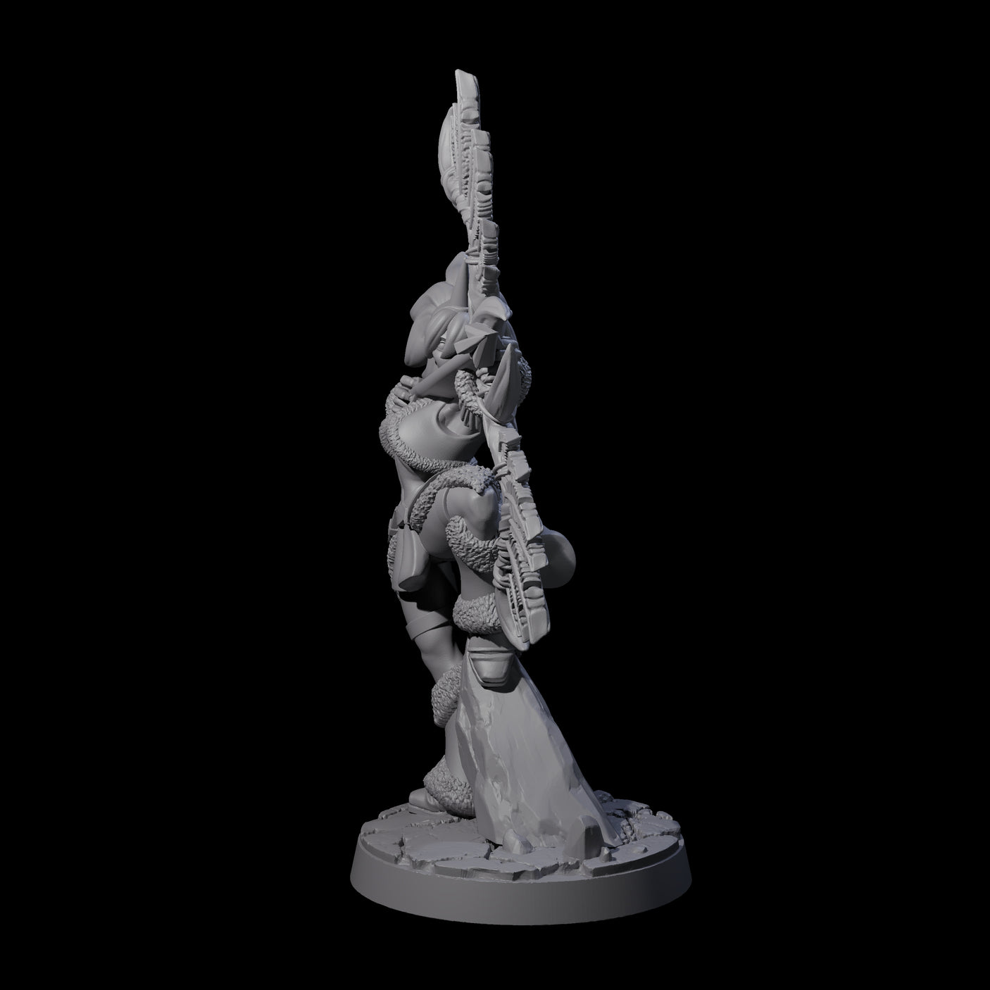 Feather Bow Ranger Miniature for Dungeons and Dragons, Pathfinder or other TTRPGs