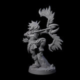 Feather Bow Ranger Miniature for Dungeons and Dragons, Pathfinder or other TTRPGs