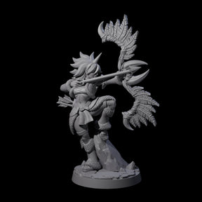 Feather Bow Ranger Miniature for Dungeons and Dragons, Pathfinder or other TTRPGs