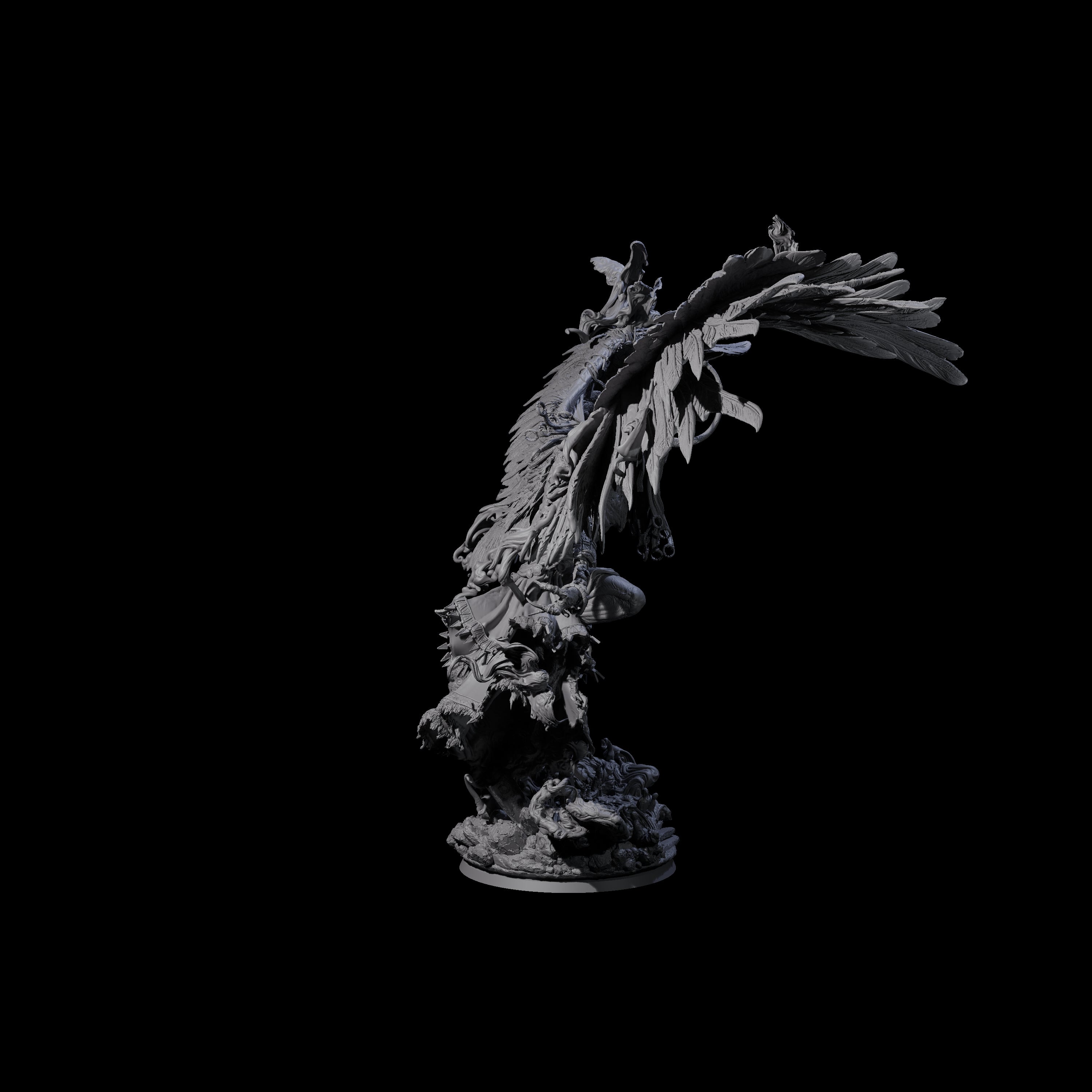 Feathered Nag Lord of the Forest Miniature for Dungeons and Dragons, Pathfinder or other TTRPGs