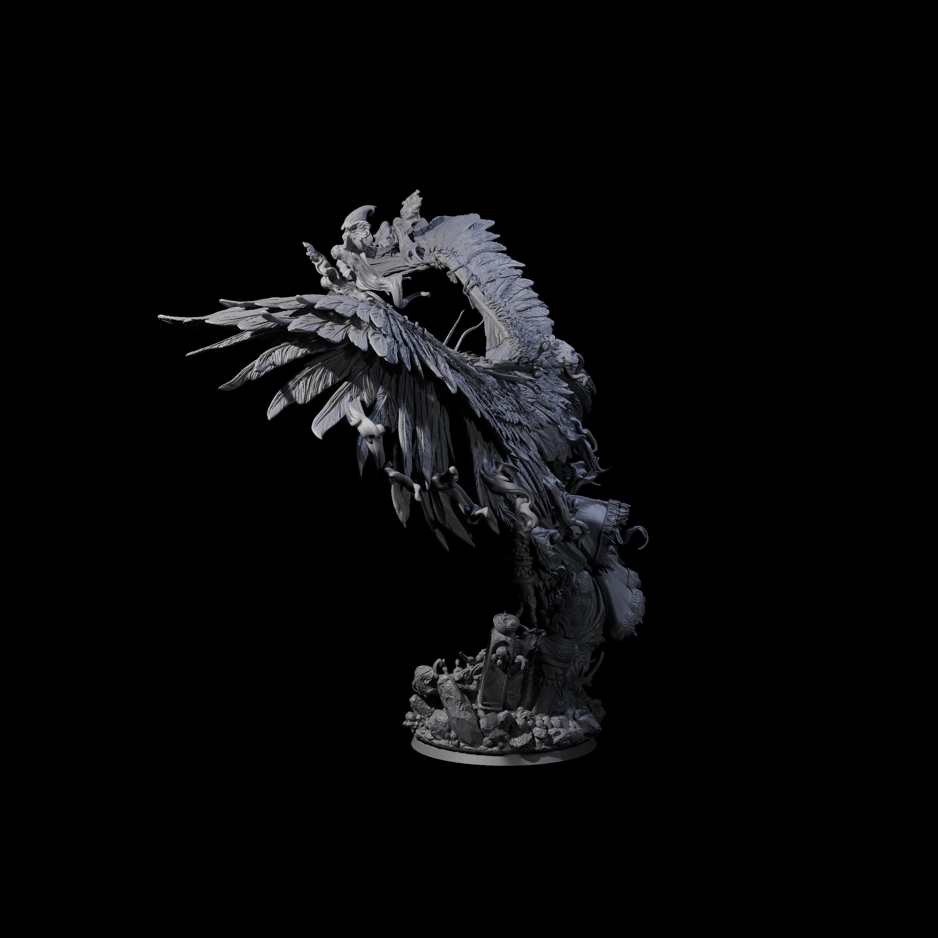 Feathered Nag Lord of the Forest Miniature for Dungeons and Dragons, Pathfinder or other TTRPGs