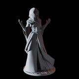 Female Cultist Miniature for Dungeons and Dragons, Pathfinder or other TTRPGs