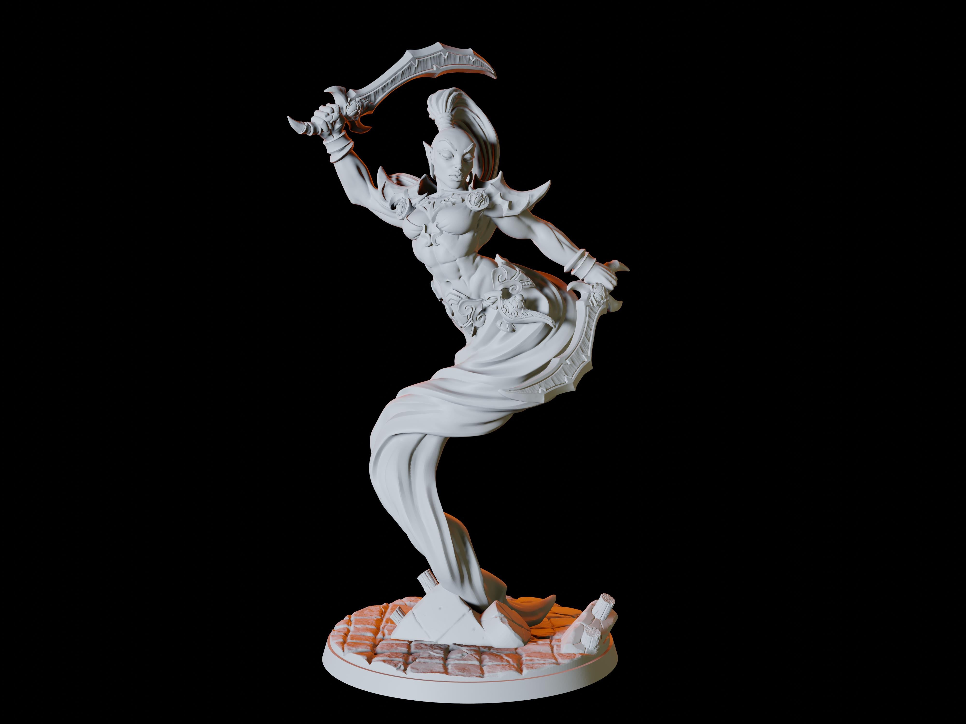 Female Djinni Miniature for Dungeons and Dragons - Myth Forged