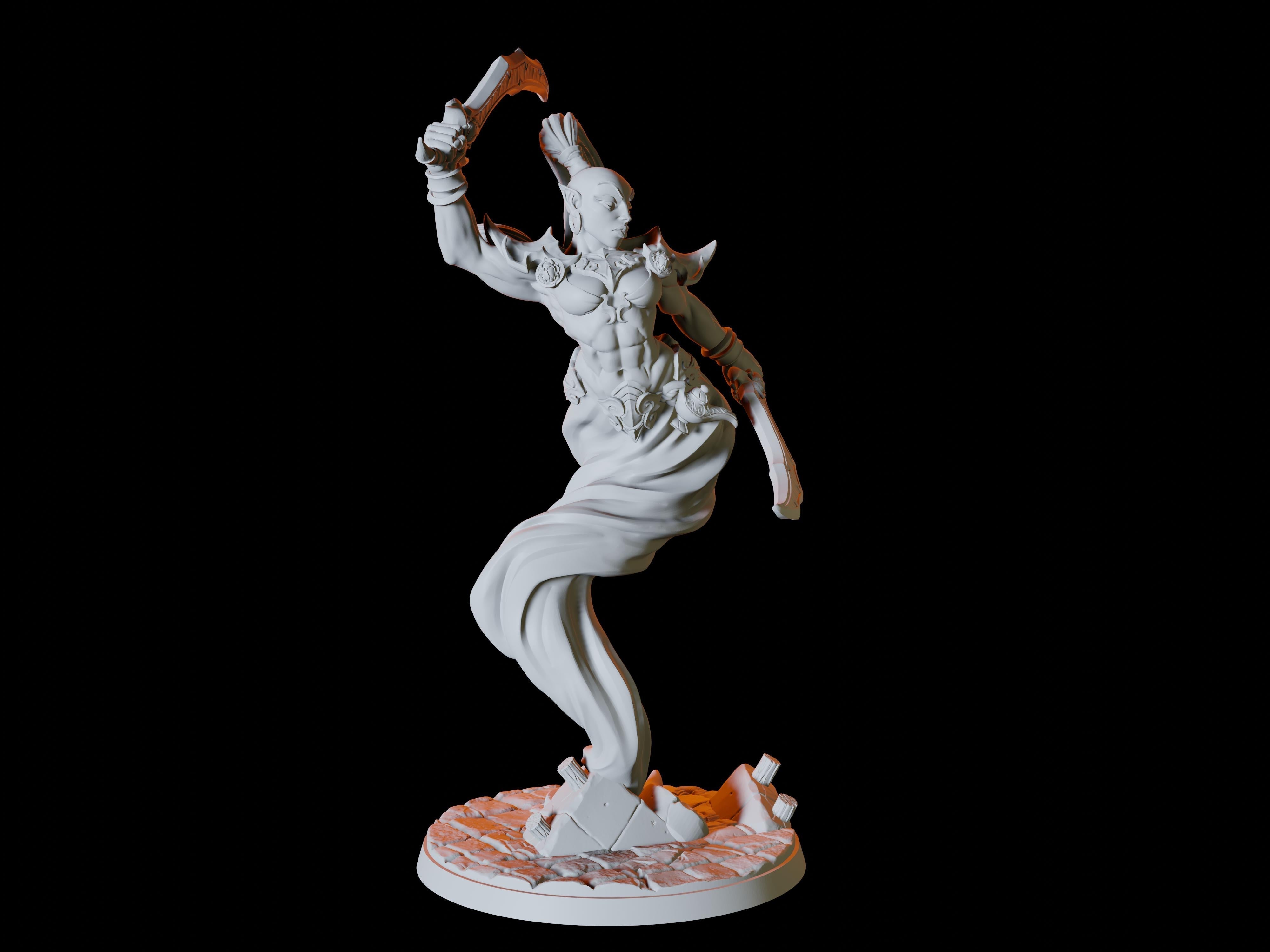 Female Djinni Miniature for Dungeons and Dragons - Myth Forged