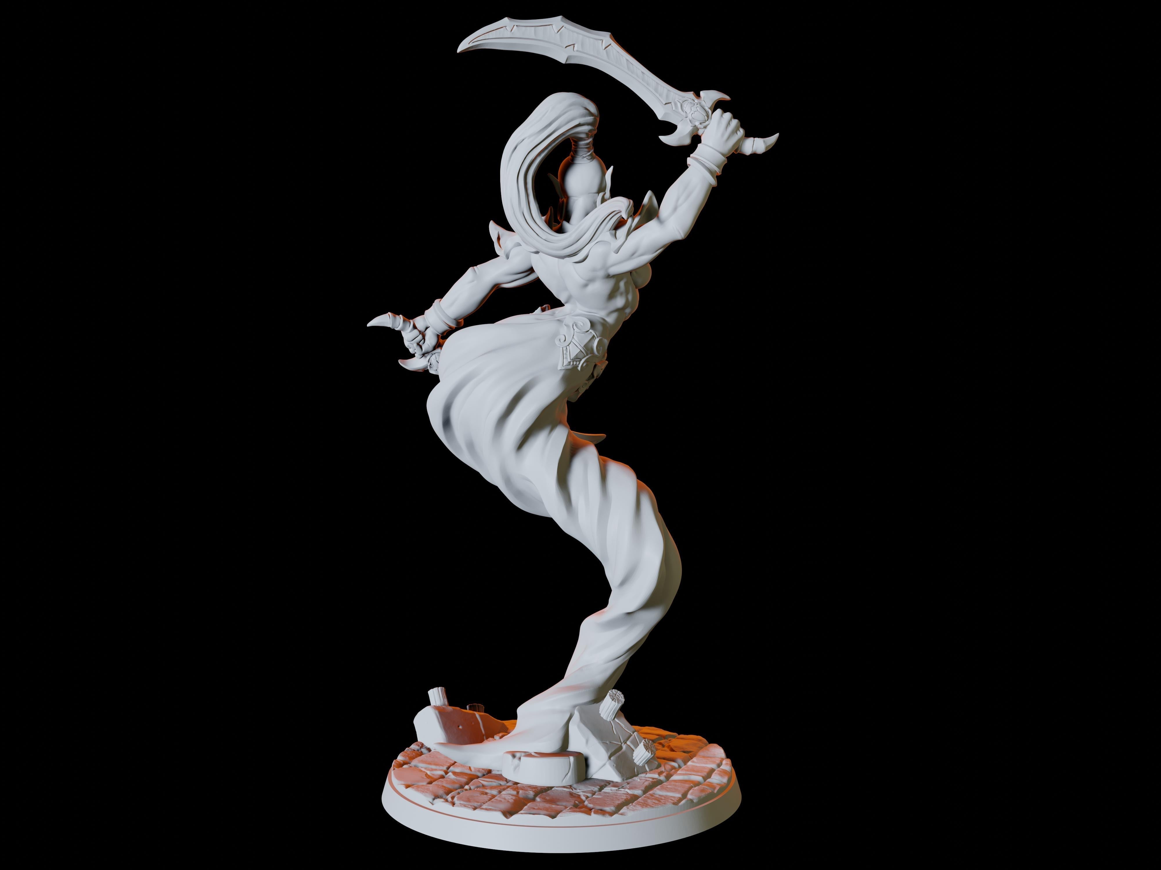 Female Djinni Miniature for Dungeons and Dragons - Myth Forged