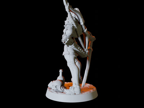 Female Elf Warrior Miniature for Dungeons and Dragons, Pathfinder or other TTRPGs