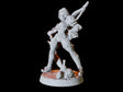 Female Elf Warrior Miniature for Dungeons and Dragons, Pathfinder or other TTRPGs