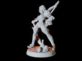 Female Elf Warrior Miniature for Dungeons and Dragons, Pathfinder or other TTRPGs