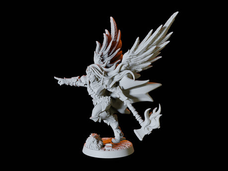 Female Human Warrior Miniature for Dungeons and Dragons, Pathfinder or other TTRPGs