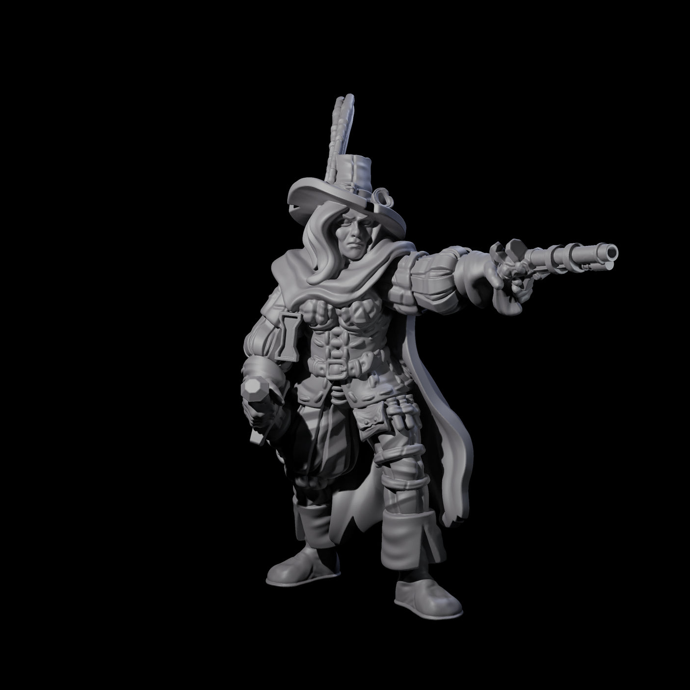 Female Inquisition Hunter A Miniature for Dungeons and Dragons, Pathfinder or other TTRPGs