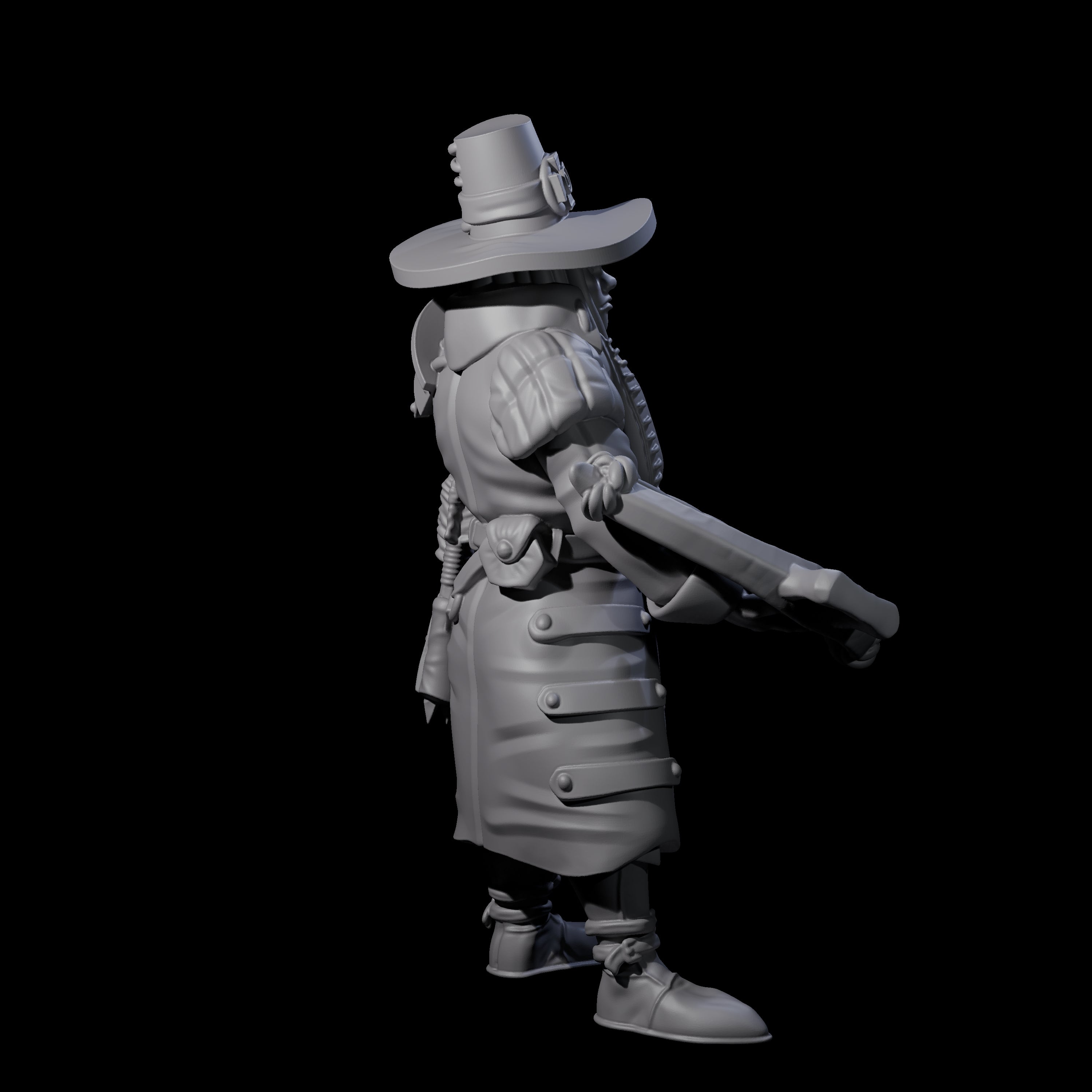 Female Inquisition Hunter B Miniature for Dungeons and Dragons, Pathfinder or other TTRPGs