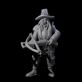 Female Inquisition Hunter B Miniature for Dungeons and Dragons, Pathfinder or other TTRPGs