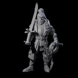 Female Inquisition Hunter C Miniature for Dungeons and Dragons, Pathfinder or other TTRPGs