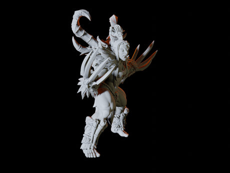 Female Orc Shaman Miniature for Dungeons and Dragons, Pathfinder or other TTRPGs