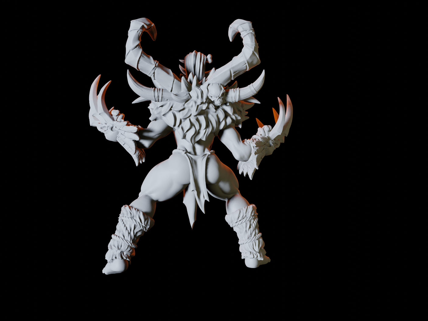Female Orc Shaman Miniature for Dungeons and Dragons, Pathfinder or other TTRPGs
