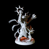 Female Paladin Miniature for Dungeons and Dragons, Pathfinder or other TTRPGs