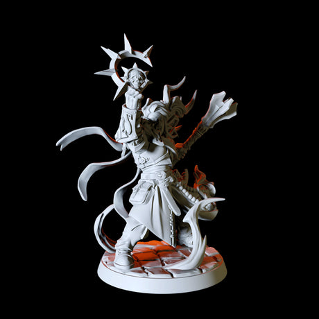 Female Paladin Miniature for Dungeons and Dragons, Pathfinder or other TTRPGs
