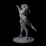 Fenn - Drawing Archer Miniature for Dungeons and Dragons, Pathfinder or other TTRPGs