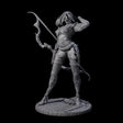 Fenn - Drawing Archer Miniature for Dungeons and Dragons, Pathfinder or other TTRPGs