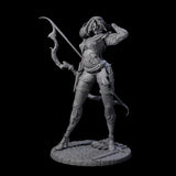 Fenn - Drawing Archer Miniature for Dungeons and Dragons, Pathfinder or other TTRPGs