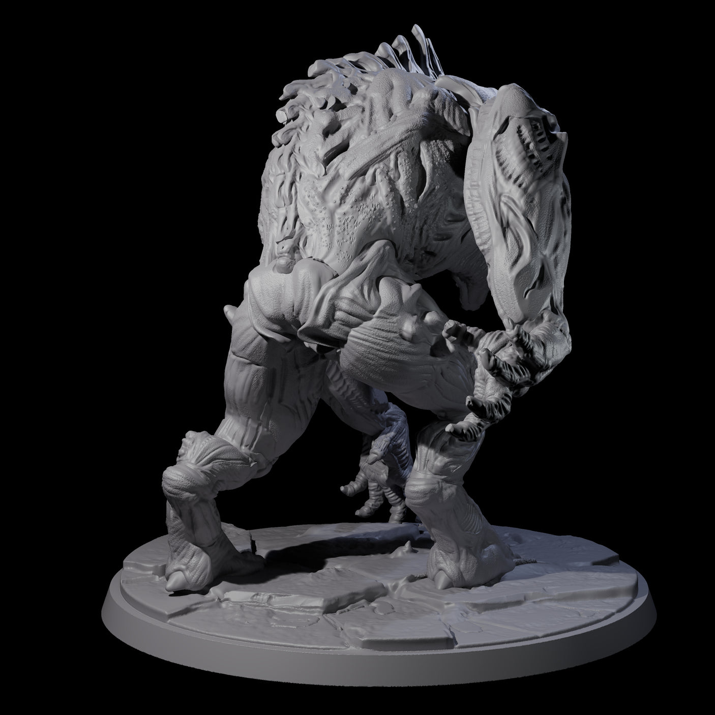Feral Blinded Balor Miniature for Dungeons and Dragons, Pathfinder or other TTRPGs