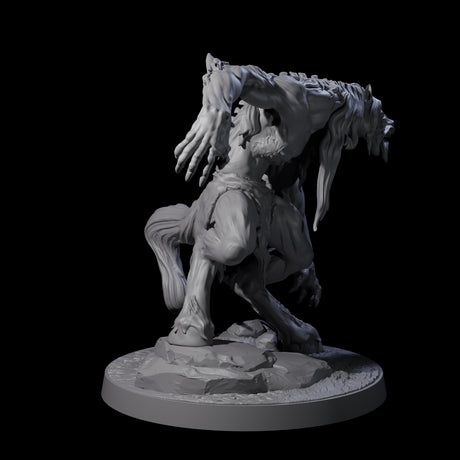 Feral Horse Troll Miniature for Dungeons and Dragons, Pathfinder or other TTRPGs