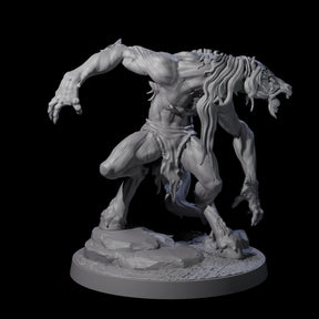 Feral Horse Troll Miniature for Dungeons and Dragons, Pathfinder or other TTRPGs