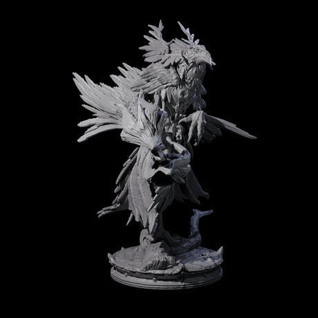 Feral Raven Druid A Miniature for Dungeons and Dragons, Pathfinder or other TTRPGs