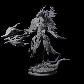 Feral Raven Druid A Miniature for Dungeons and Dragons, Pathfinder or other TTRPGs