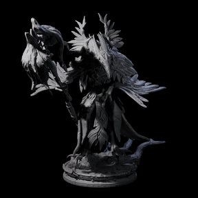 Feral Raven Druid C Miniature for Dungeons and Dragons, Pathfinder or other TTRPGs