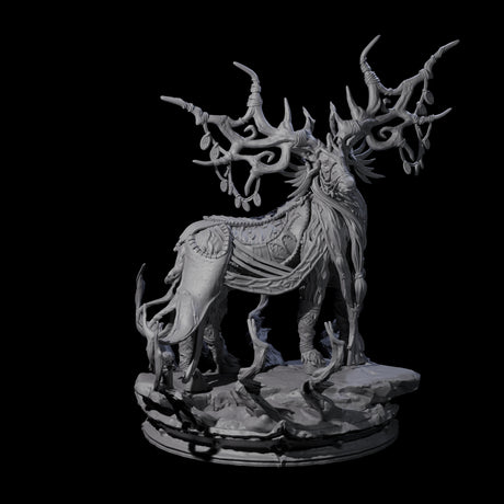 Feral Stag Druid A Miniature for Dungeons and Dragons, Pathfinder or other TTRPGs