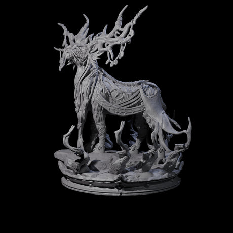 Feral Stag Druid B Miniature for Dungeons and Dragons, Pathfinder or other TTRPGs