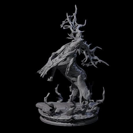 Feral Stag Druid C Miniature for Dungeons and Dragons, Pathfinder or other TTRPGs