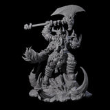 Ferocious Orc Chieftain Miniature for Dungeons and Dragons, Pathfinder or other TTRPGs