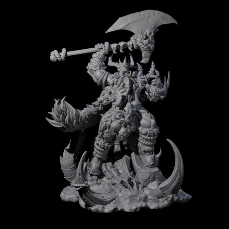 Ferocious Orc Chieftain Miniature for Dungeons and Dragons, Pathfinder or other TTRPGs