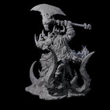 Ferocious Orc Chieftain Miniature for Dungeons and Dragons, Pathfinder or other TTRPGs